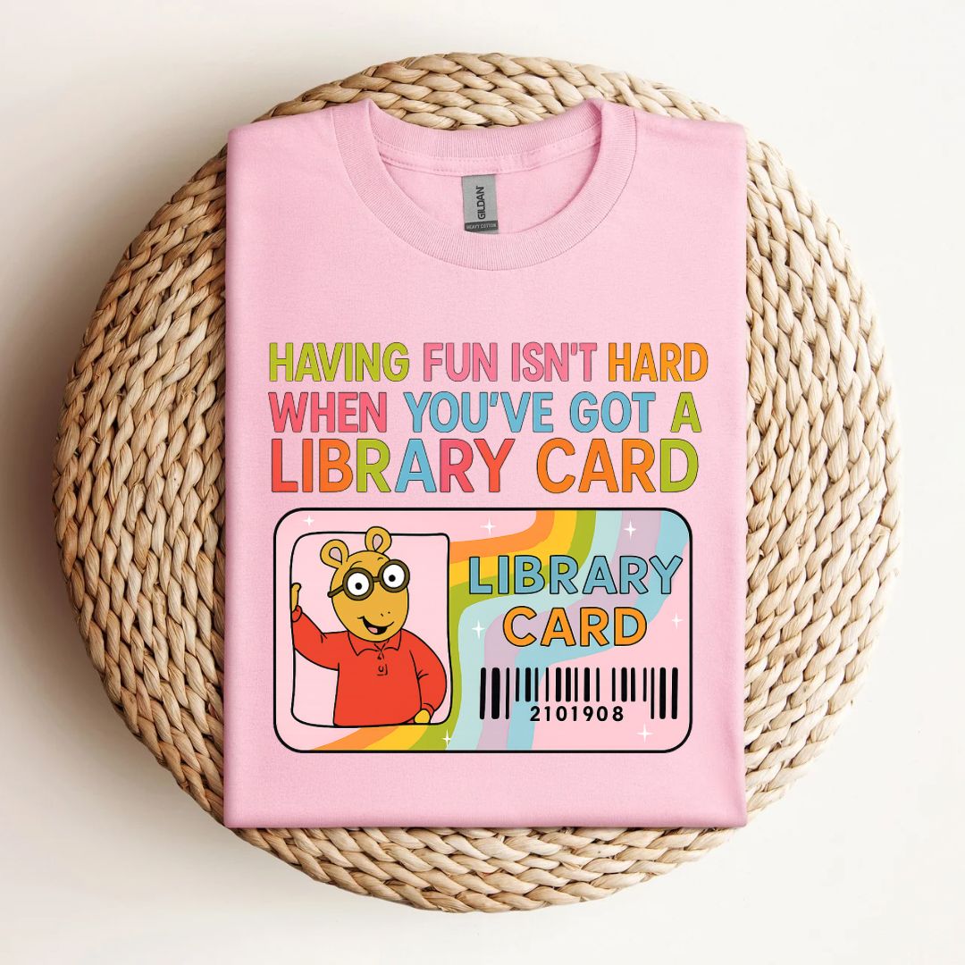 Library Card Vibes T-Shirt