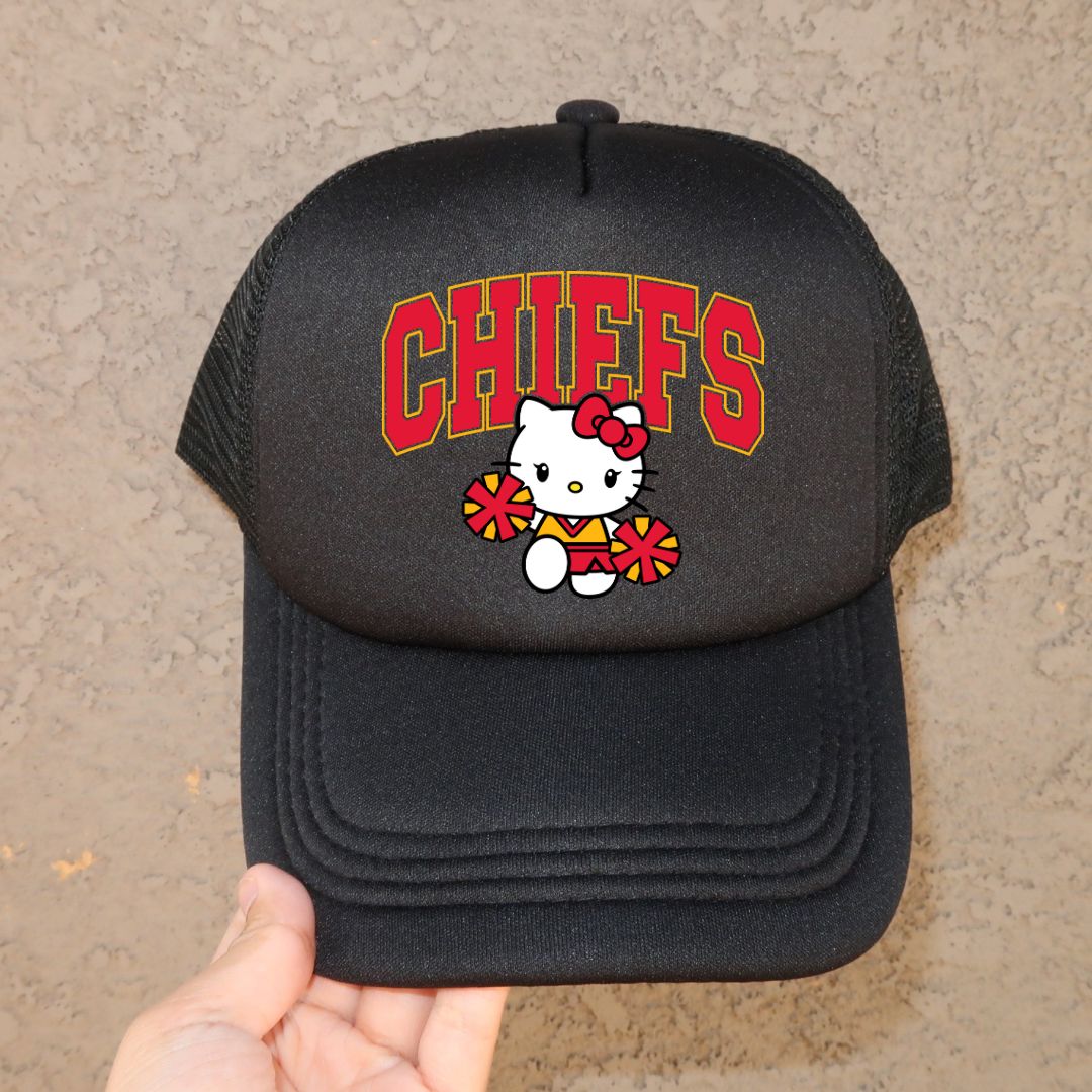 Hello Kitty Chiefs Football Trucker Hat