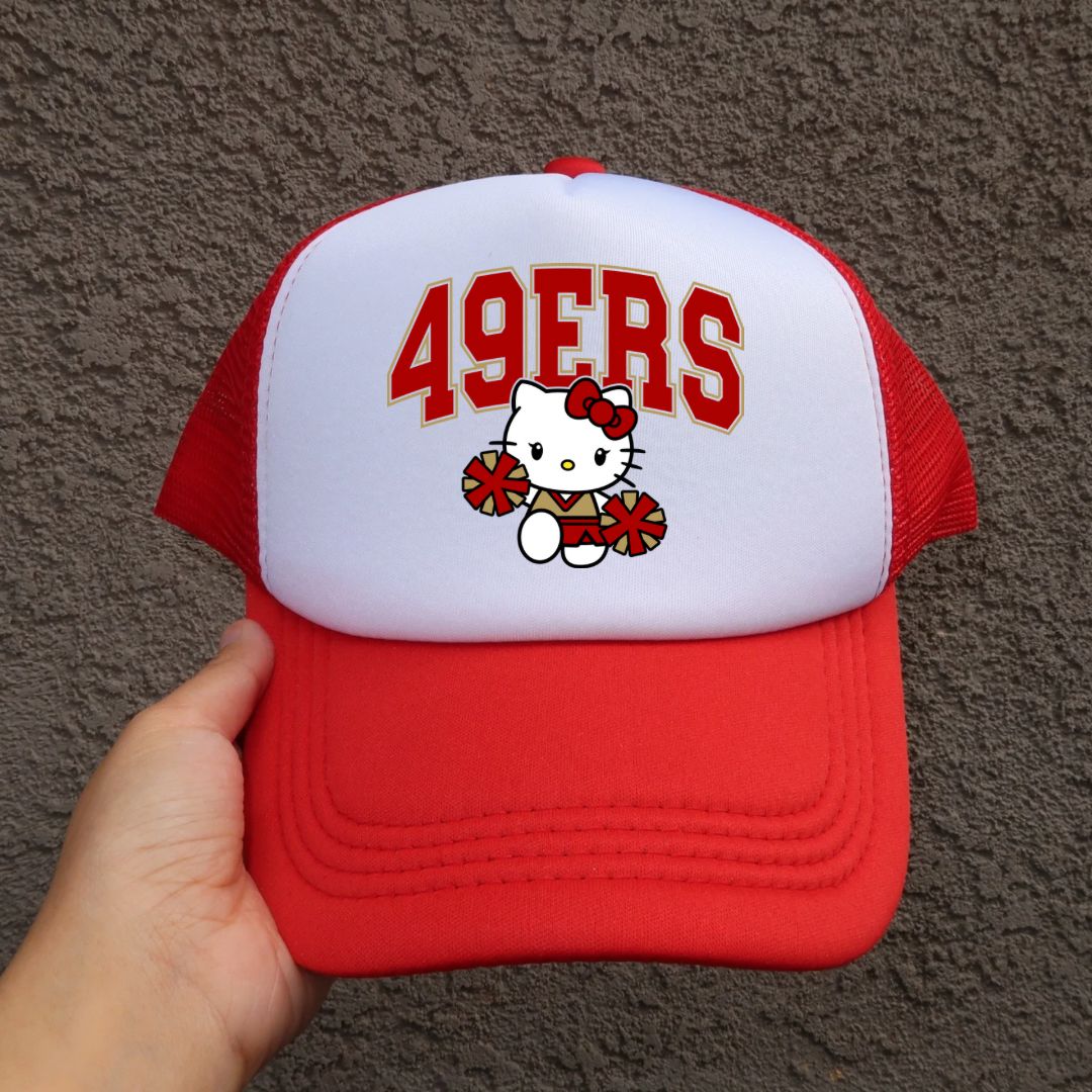 Hello Kitty 49ers Football Trucker Hat