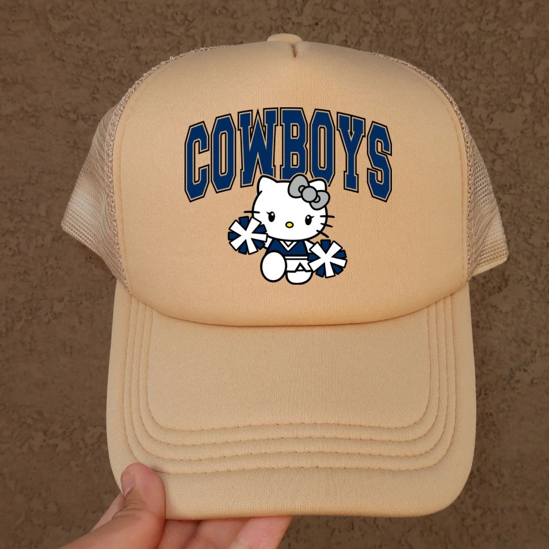 Hello Kitty Cowboys Football Trucker Hat