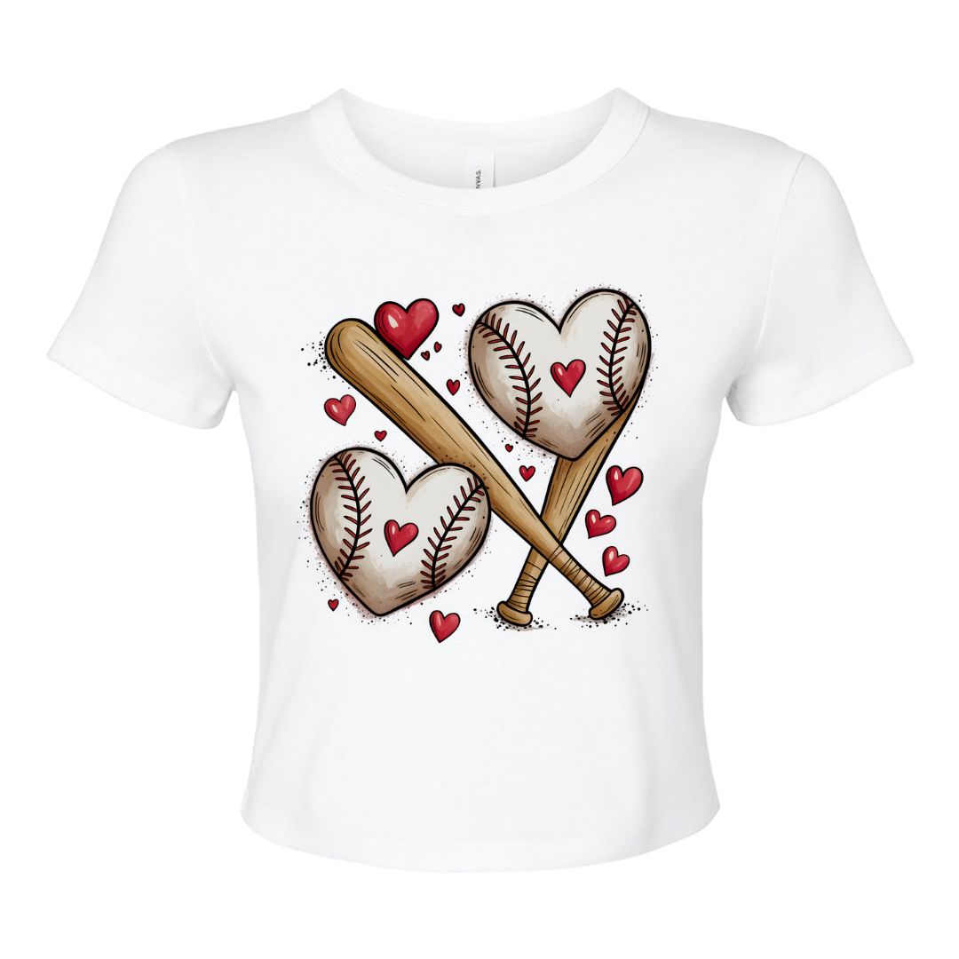 Baseball Love Baby Tee / Crop Top