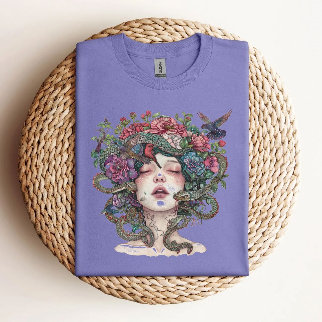 Medusa In Bloom T-Shirt