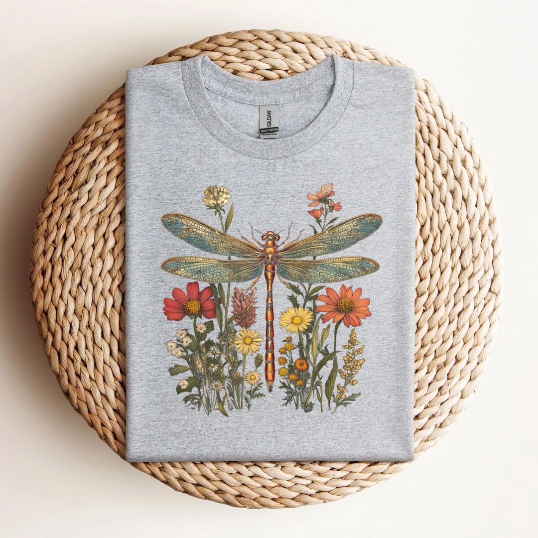 Dragonfly Floral T-Shirt