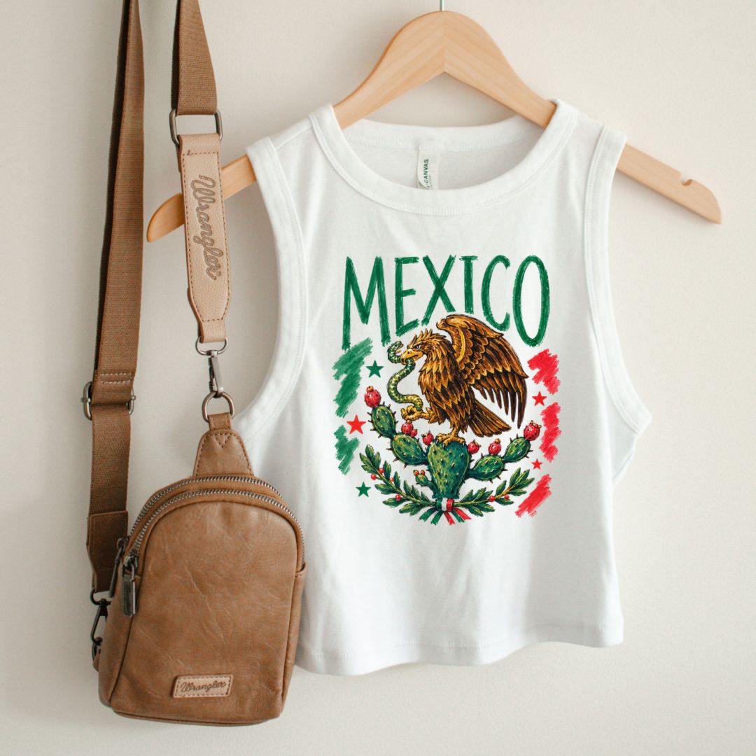 Mexican Pride Crop Top / Baby Tee