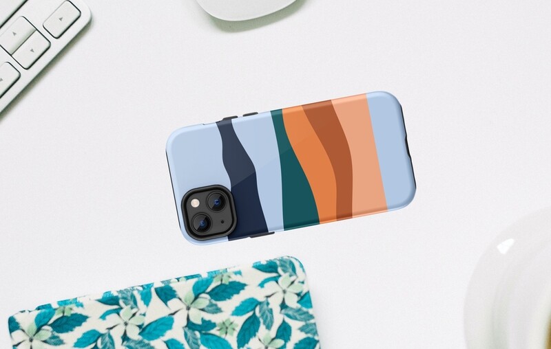 Sky Blue Tough iPhone case