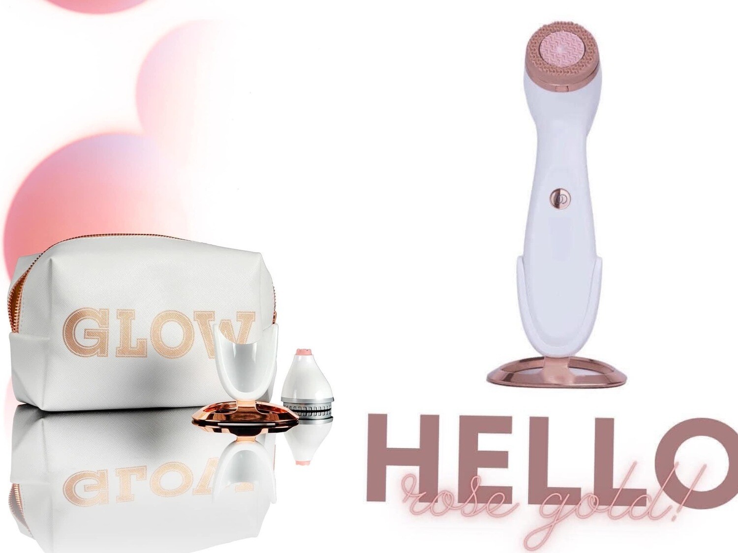 Lumispa iO Rose Gold with Accent /stand/bag Bundle-Special Edition