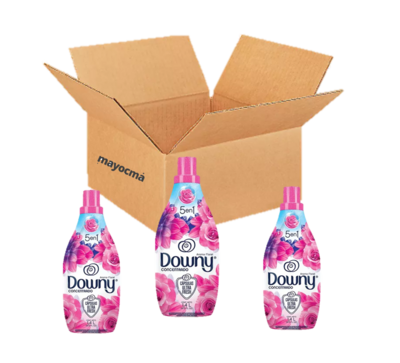 Caja de Suavizante Downy concentrado Floral 9 pza de  1.4 l c/u