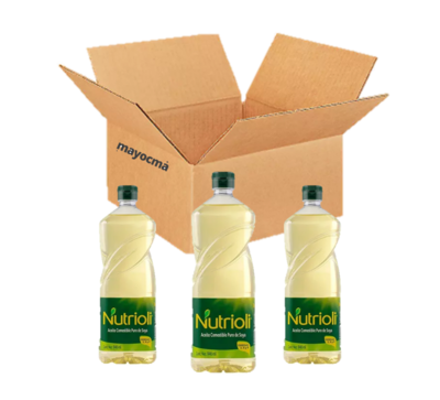 Aceite puro de soya Nutrioli 12 pza de 946 ml c/u