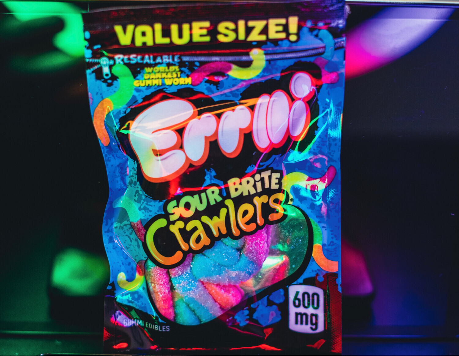 Errlli Sour Brite Crawlers 600mg