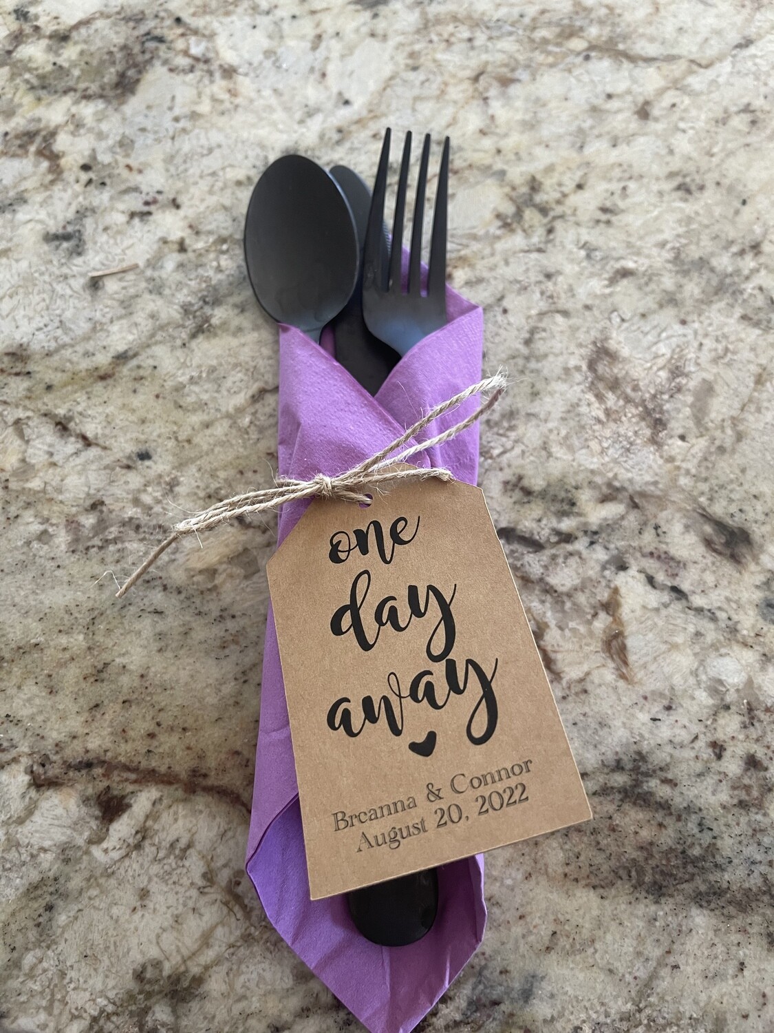 gift tags, place setting tags, silverware tags