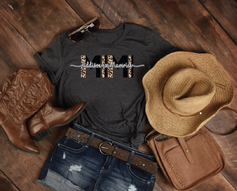 mimi, mama, mamaw, Grandma shirts