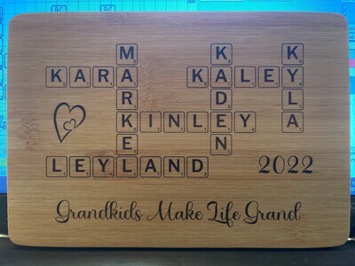 Scrabble Board - Bamboo
