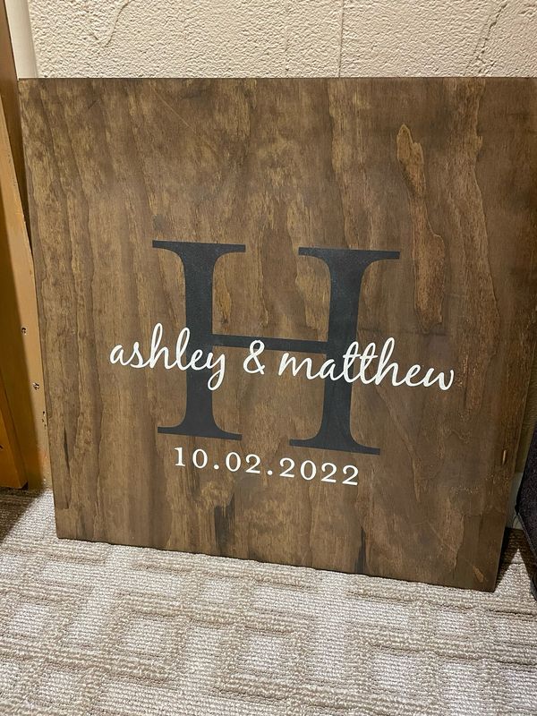 Wooden Guest Book