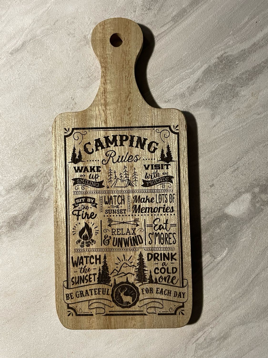 Camping Rules - Mini Board