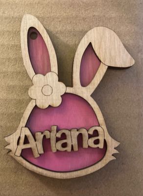 Personalized Bunny Key Chains