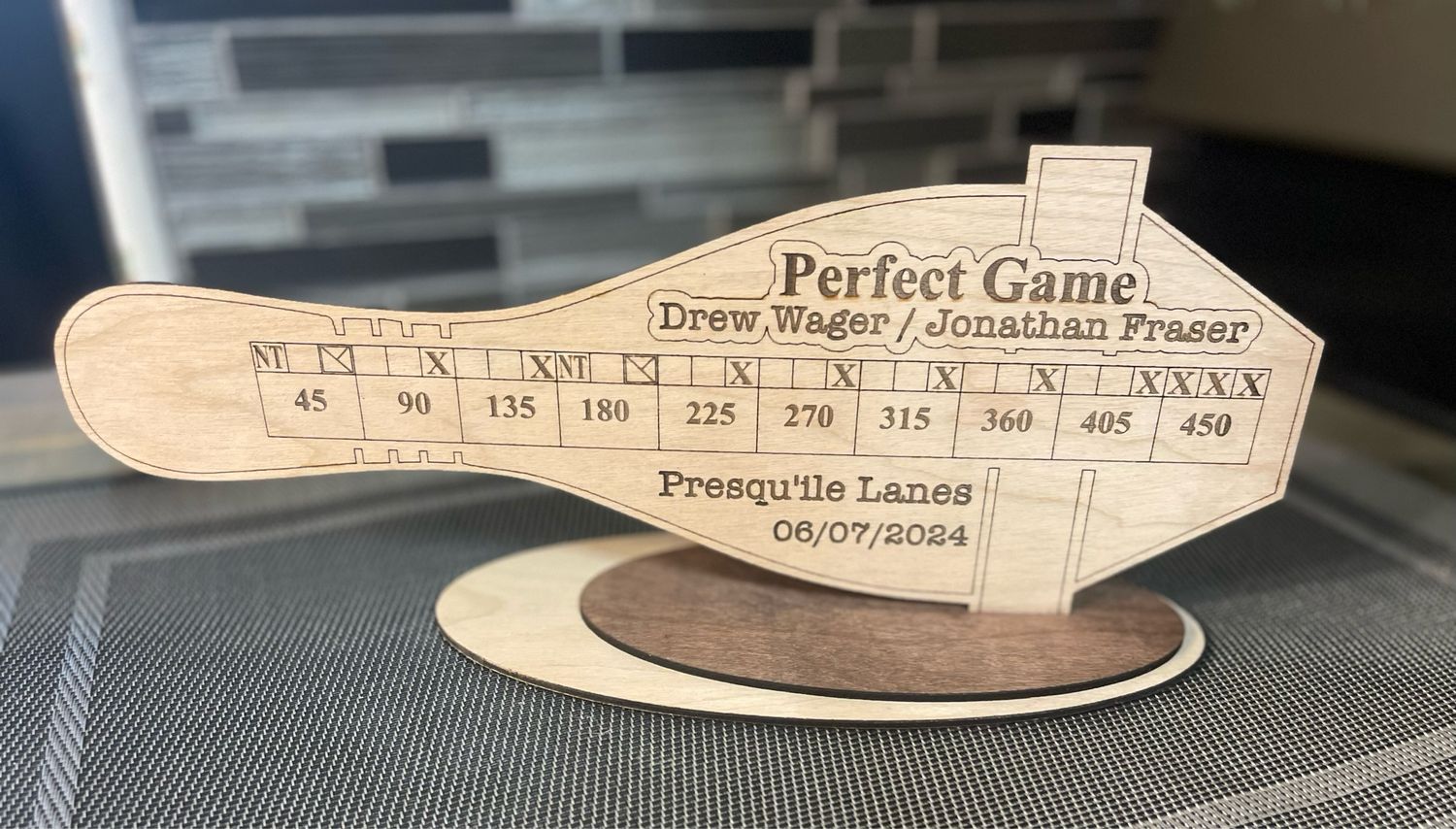 Perfect Game Award - 5 Pin