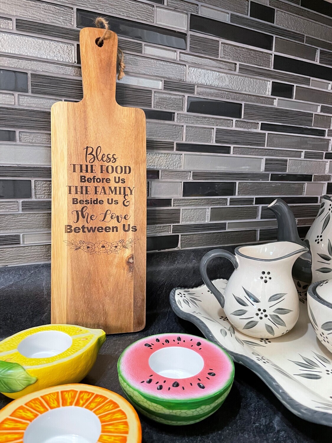 Cutting Board - Bless the Food Before Us