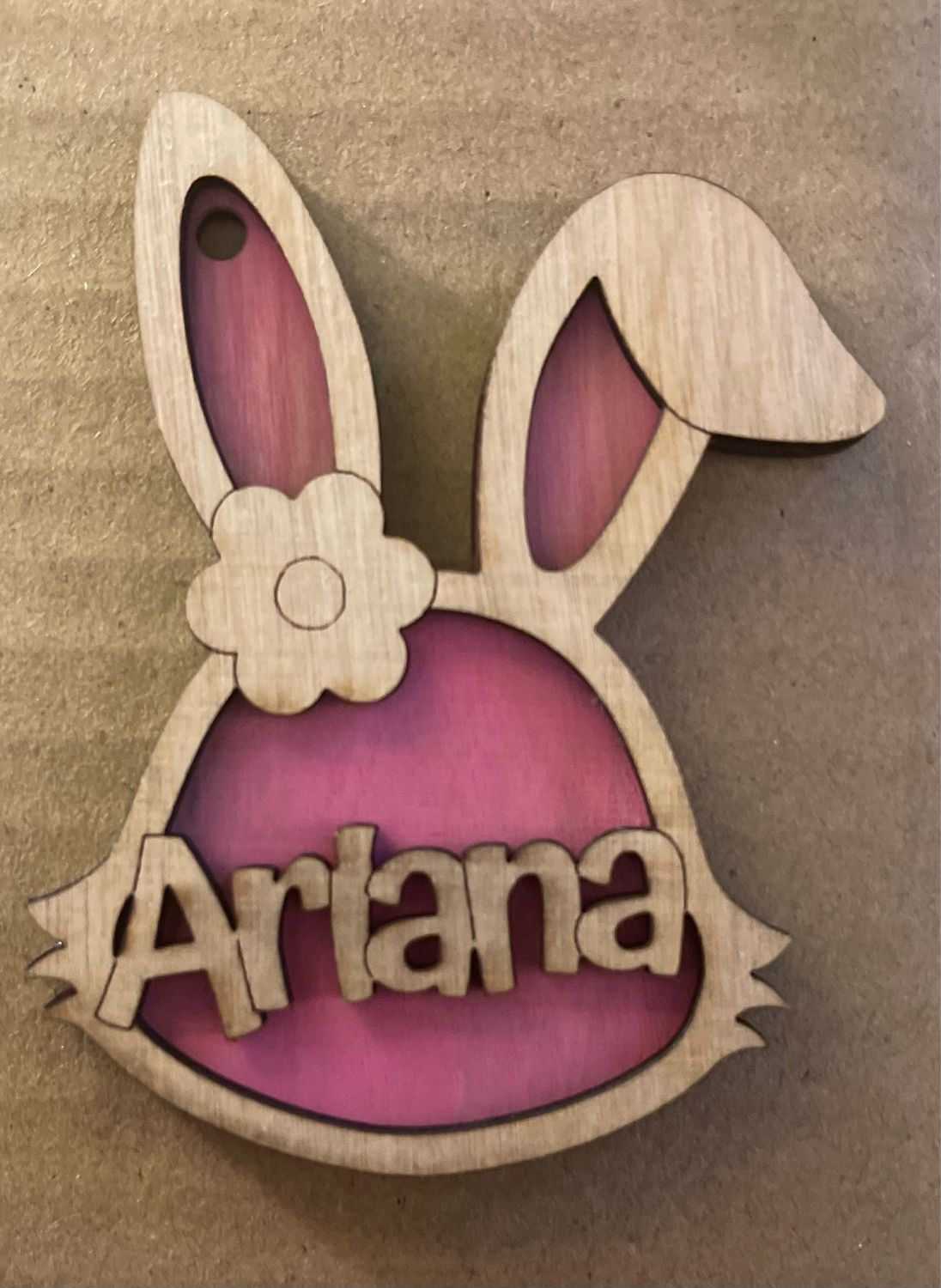 Personalized Bunny Key Chains