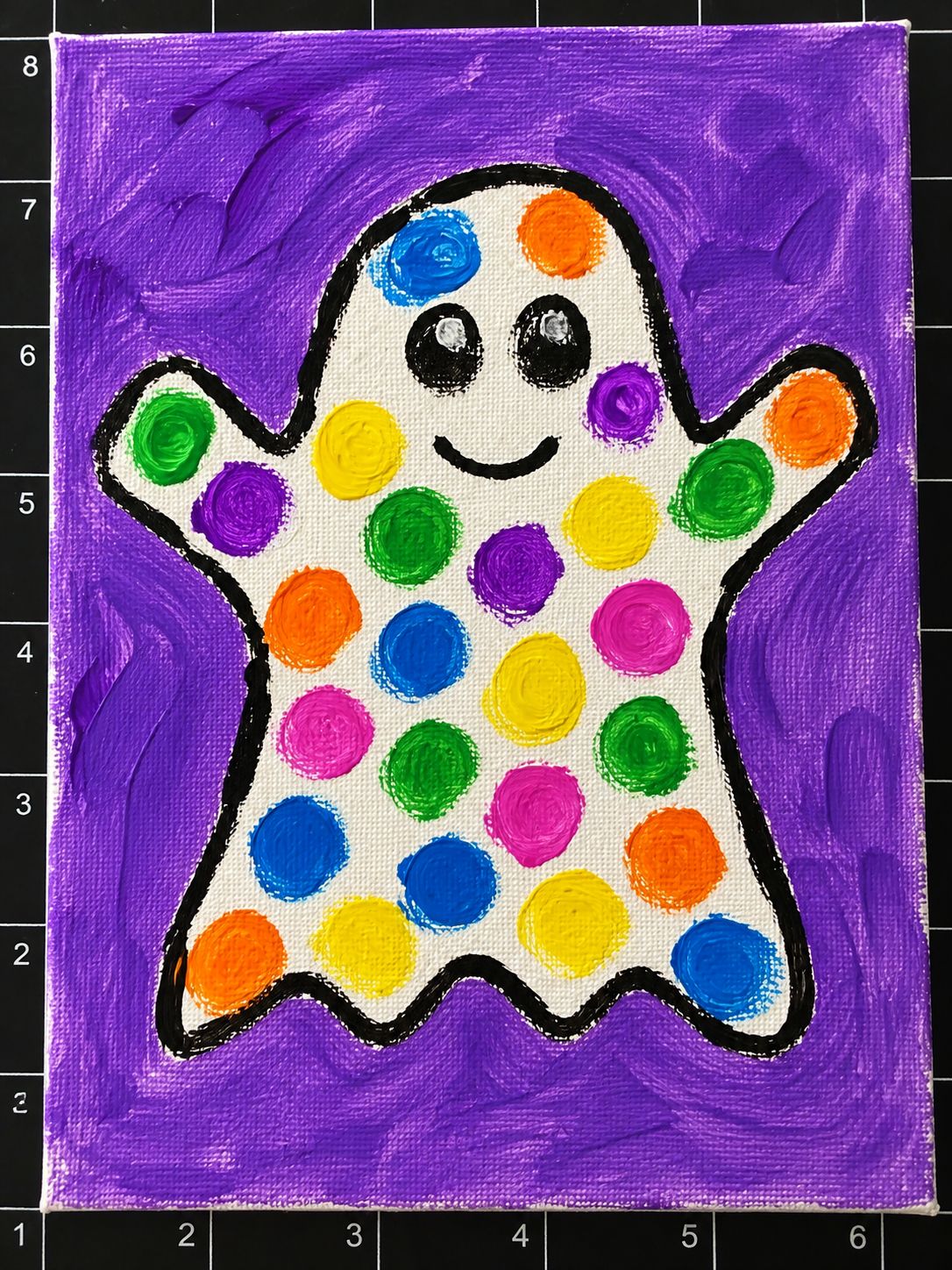 Polka Dot Ghost - 5" x 7"