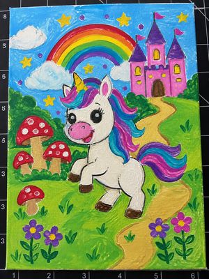 Dancing Unicorn - 5" x 7"