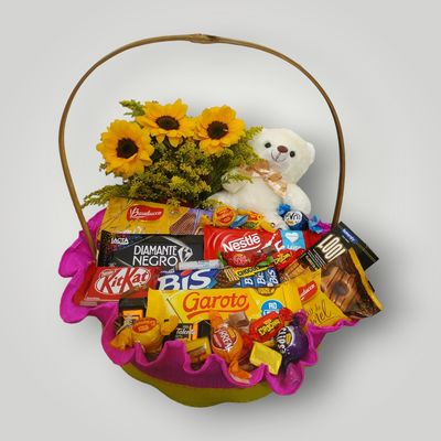 Chocolate,  Girassóis  e Urso
