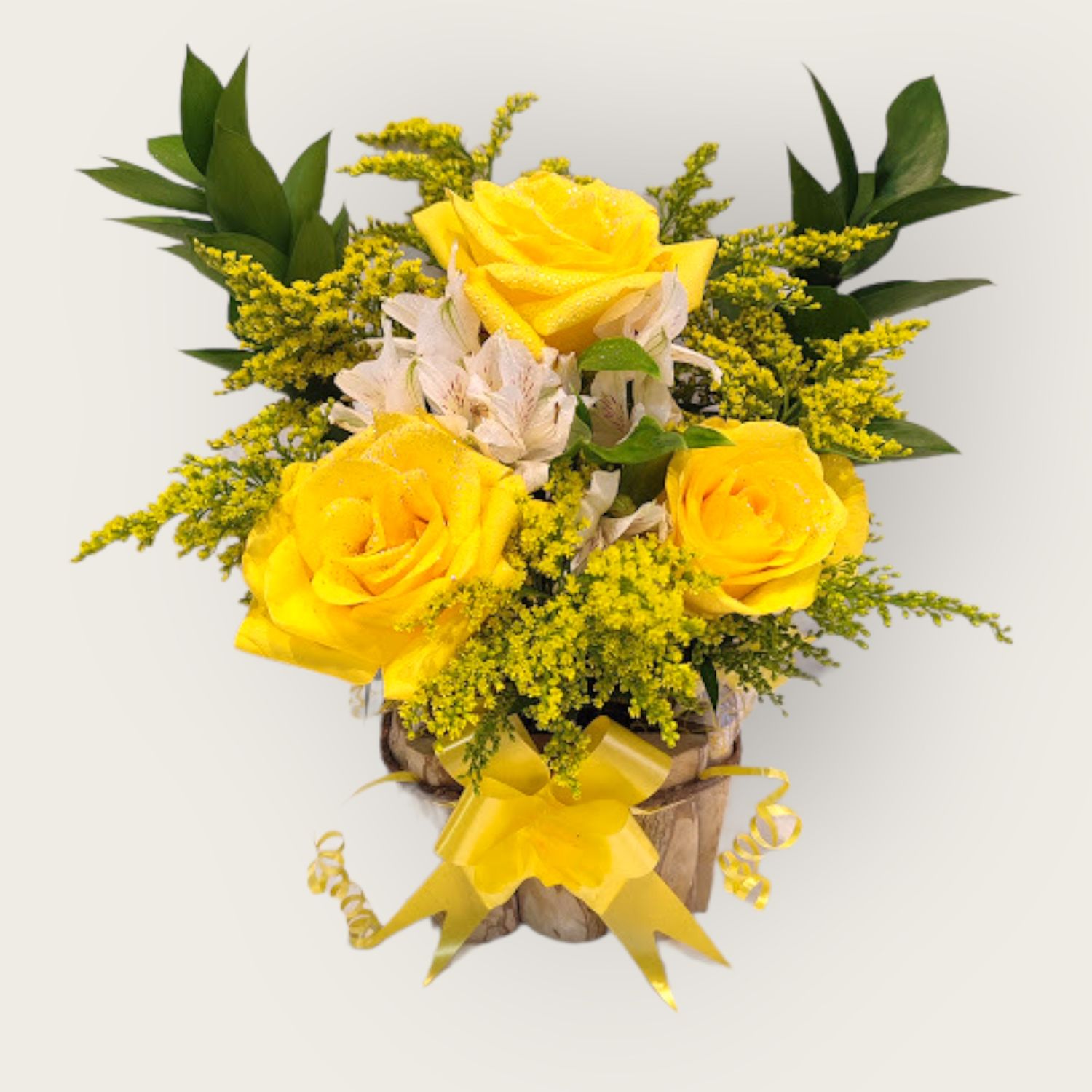 Arranjo de Rosas Amarelas
