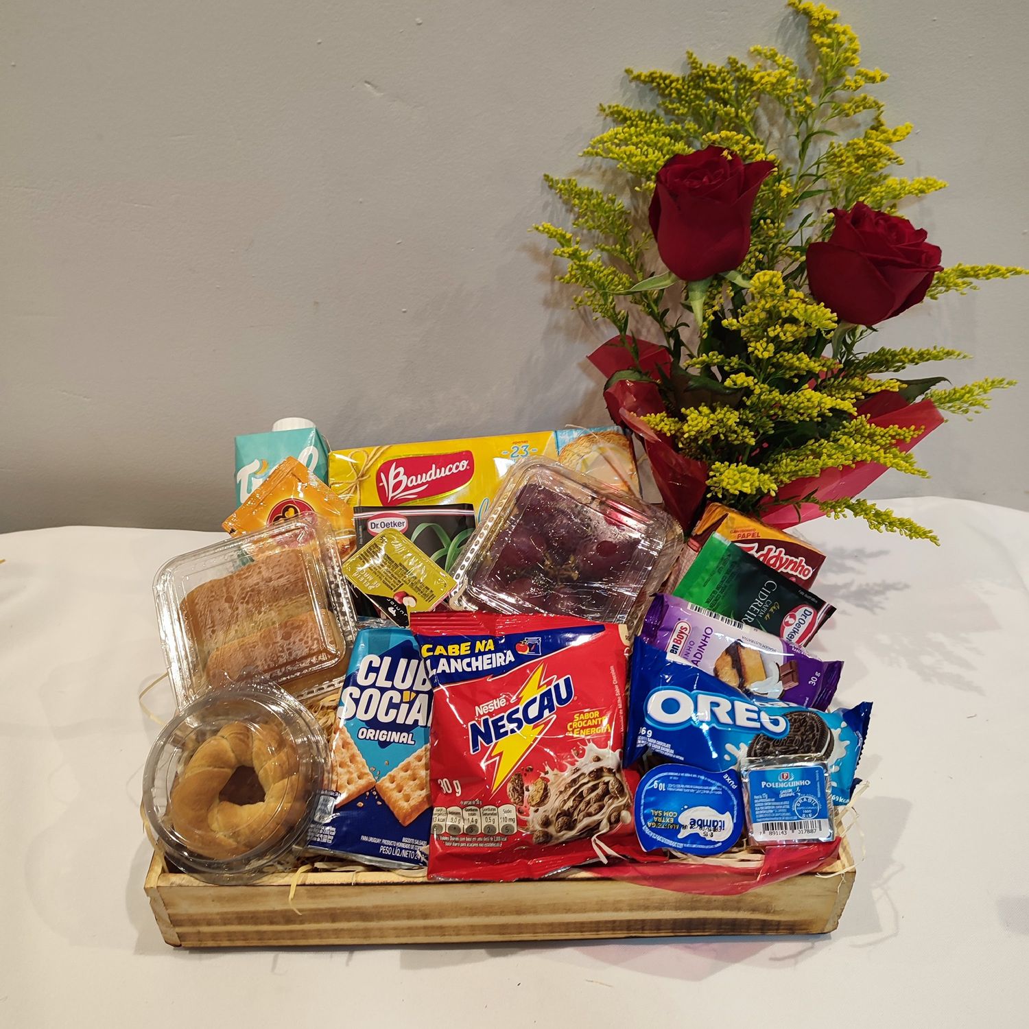 Bandeja de Café com Rosas