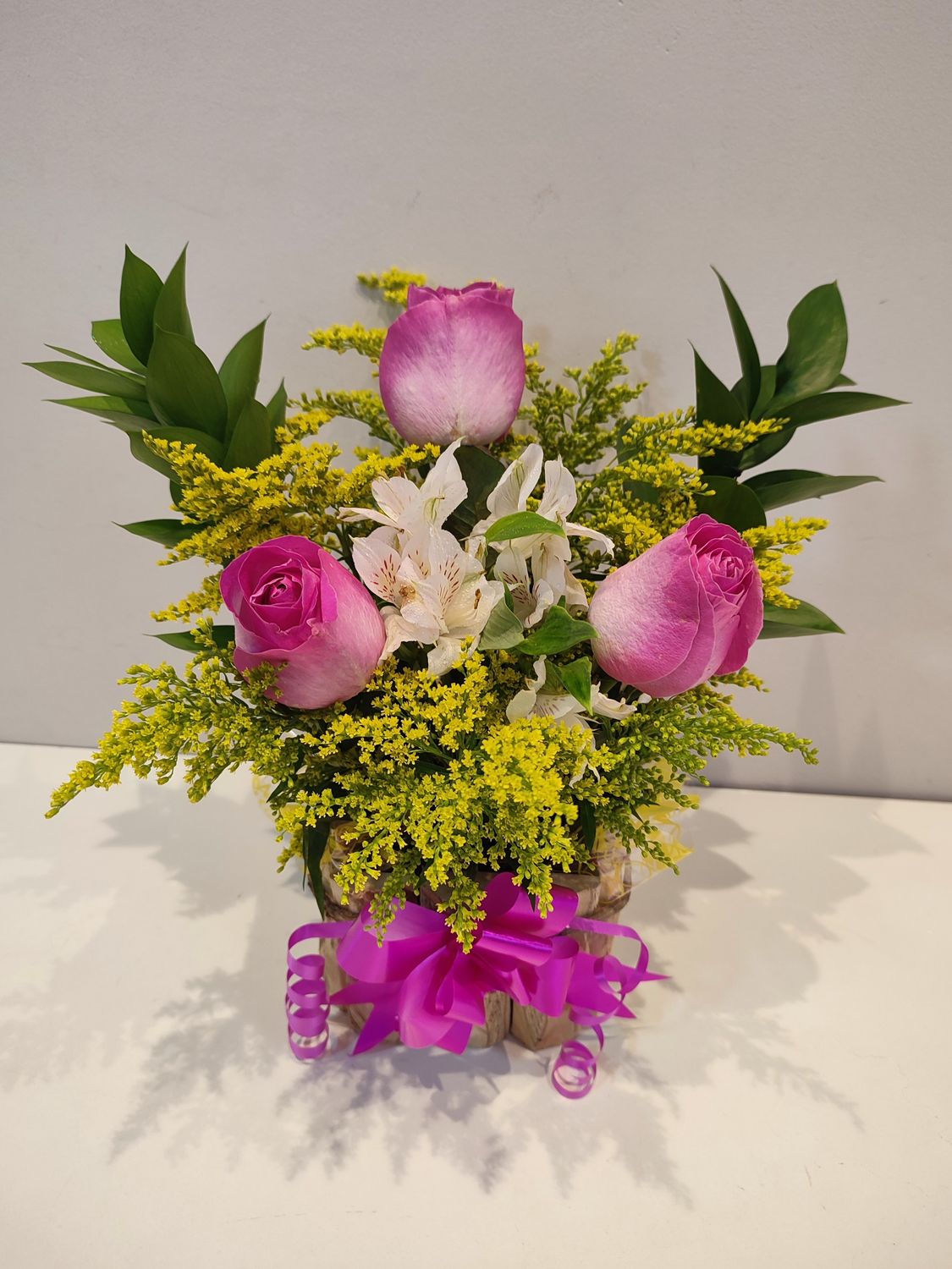 Arranjo de Rosas cor de Rosa