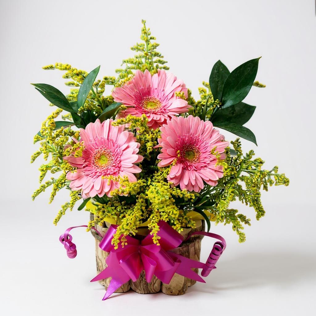 Arranjo de Gérberas Rosas