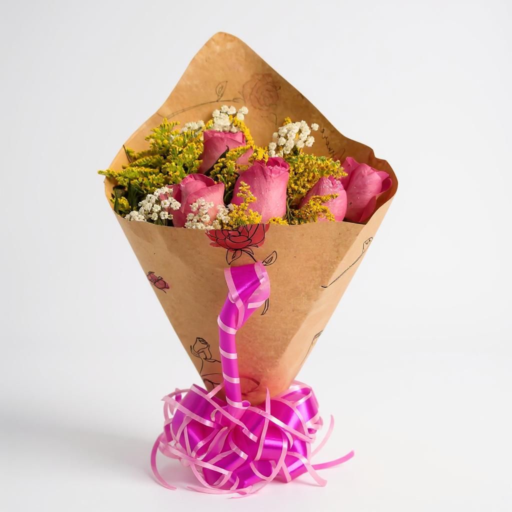 Buquê de Rosas Rosa Passione
