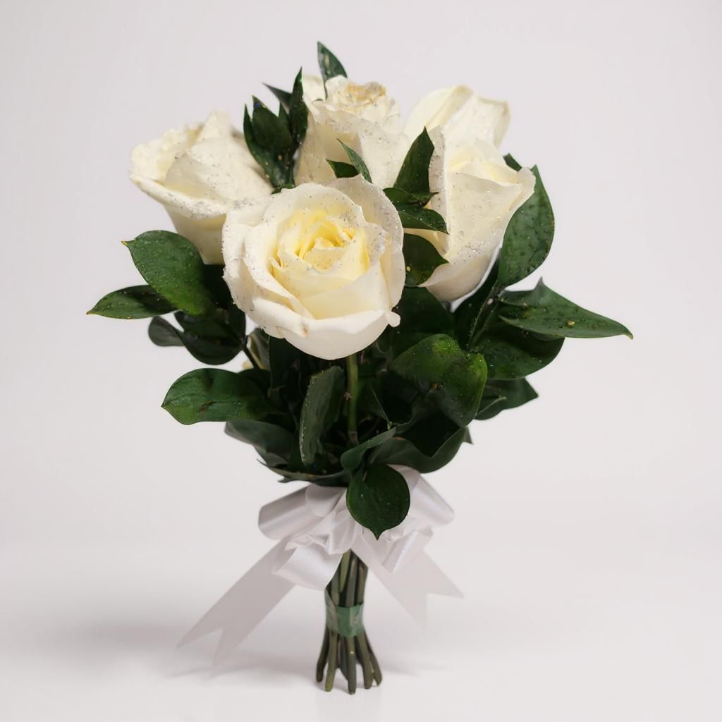Buquê de Rosas Brancas Harmonia