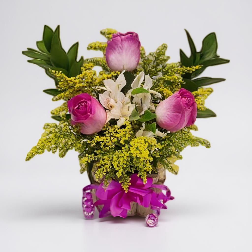Arranjo de Rosas cor de Rosa