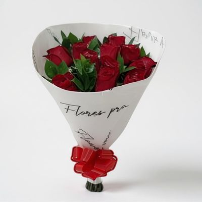Buquê com 15 Rosas &quot;Flores pra Você&quot;