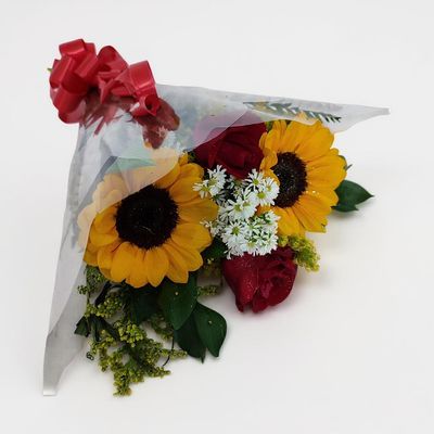 Ramalhete de Rosas e Girassóis