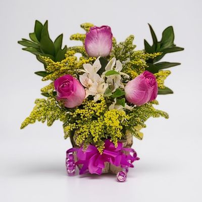 Arranjo de Rosas cor de Rosa