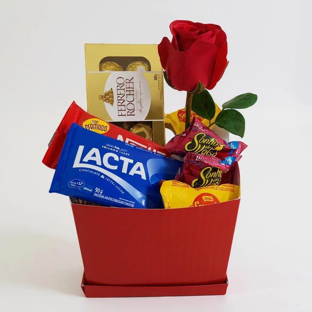 Cesta de Chocolates Doce Emoção