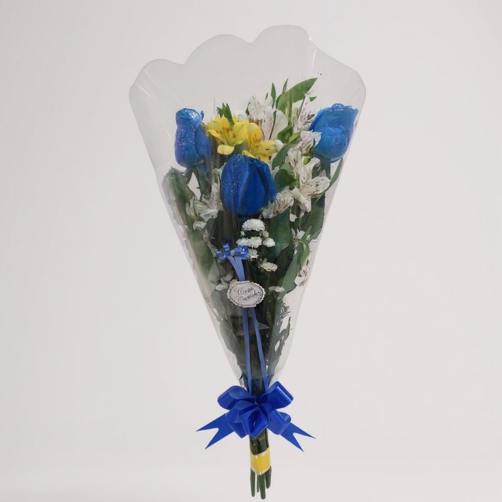 Ramalhete de Rosas Azuis