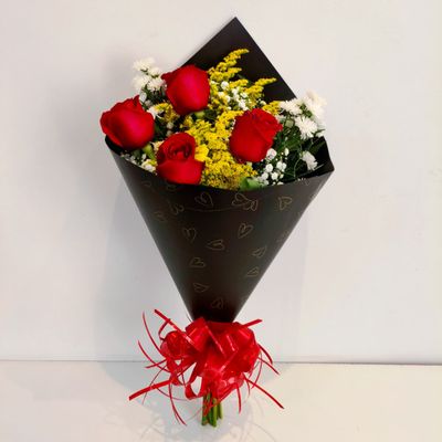 Buquê de Rosas Elegância