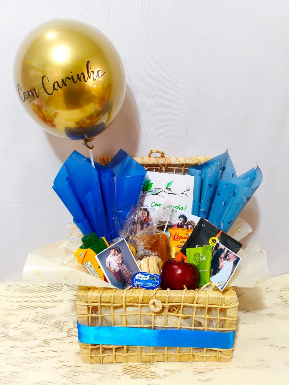 Baú de Café Vintage + Balão Com Carinho