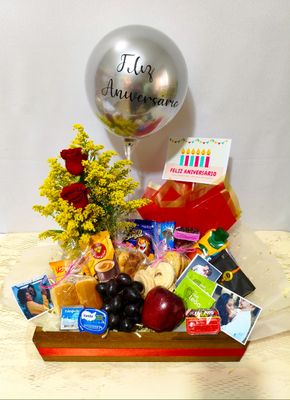 Cesta de Café Feliz Aniversário