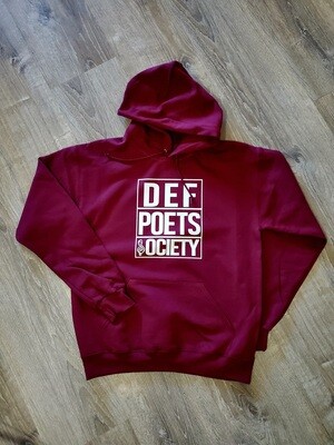 Def Poets Burgundy Original Hoodie