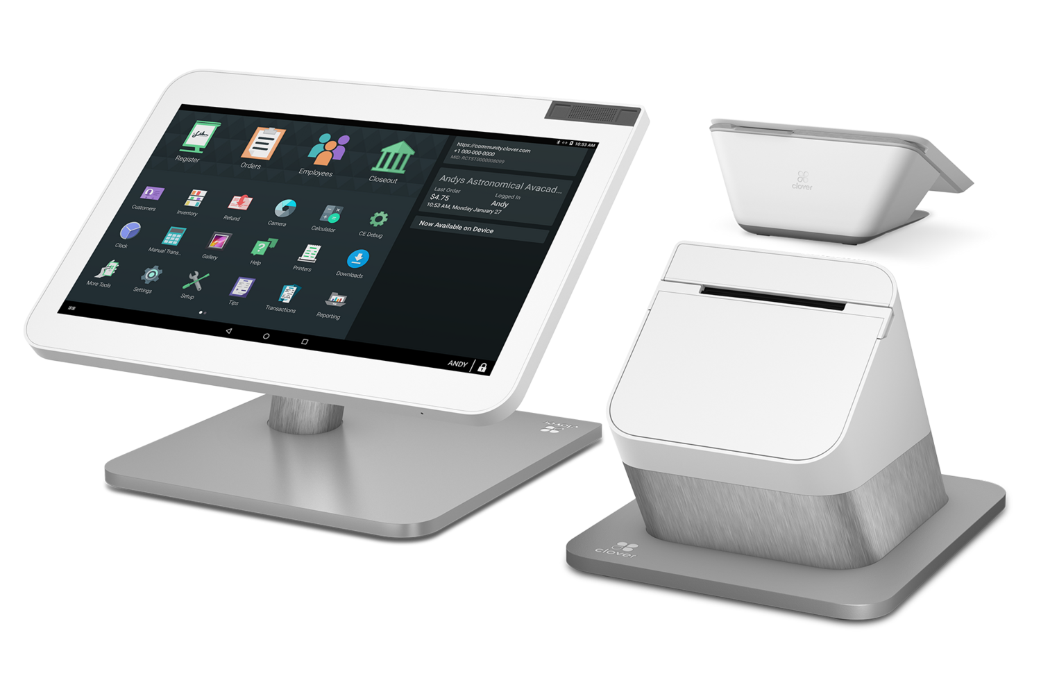 Clover Duo Bundle (Tablet, Printer, Terminal, Kit)