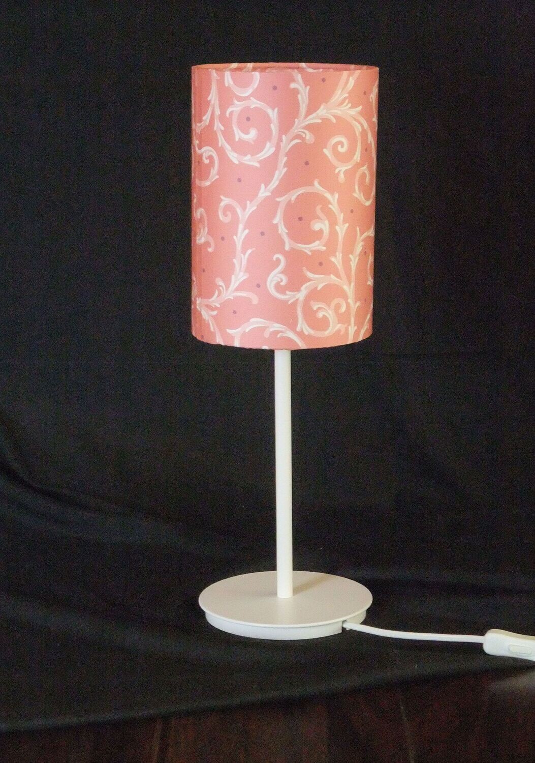 Lampenschirm, Dornenhecke, rosa, 15x23cm