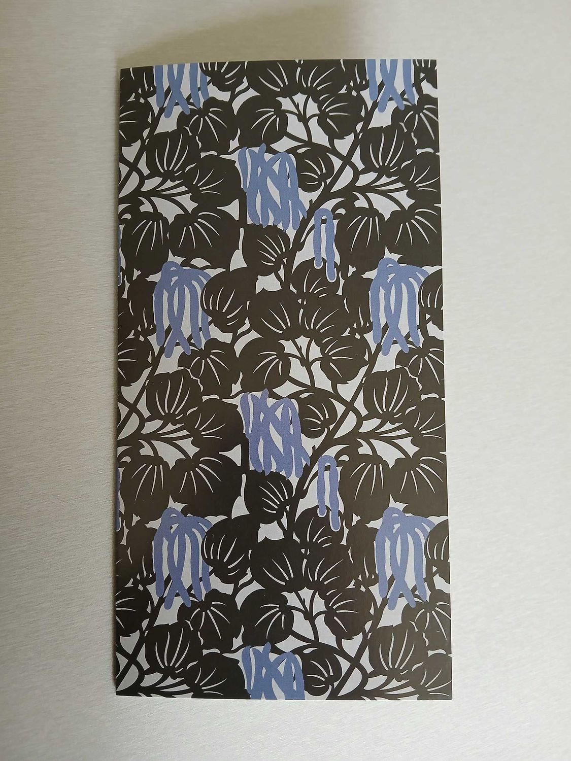 Klappkarte, DIN A6 lang, Bohnen, Jugendstil, Postkarte