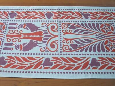 Tischläufer, Raben, Violett-Rot,