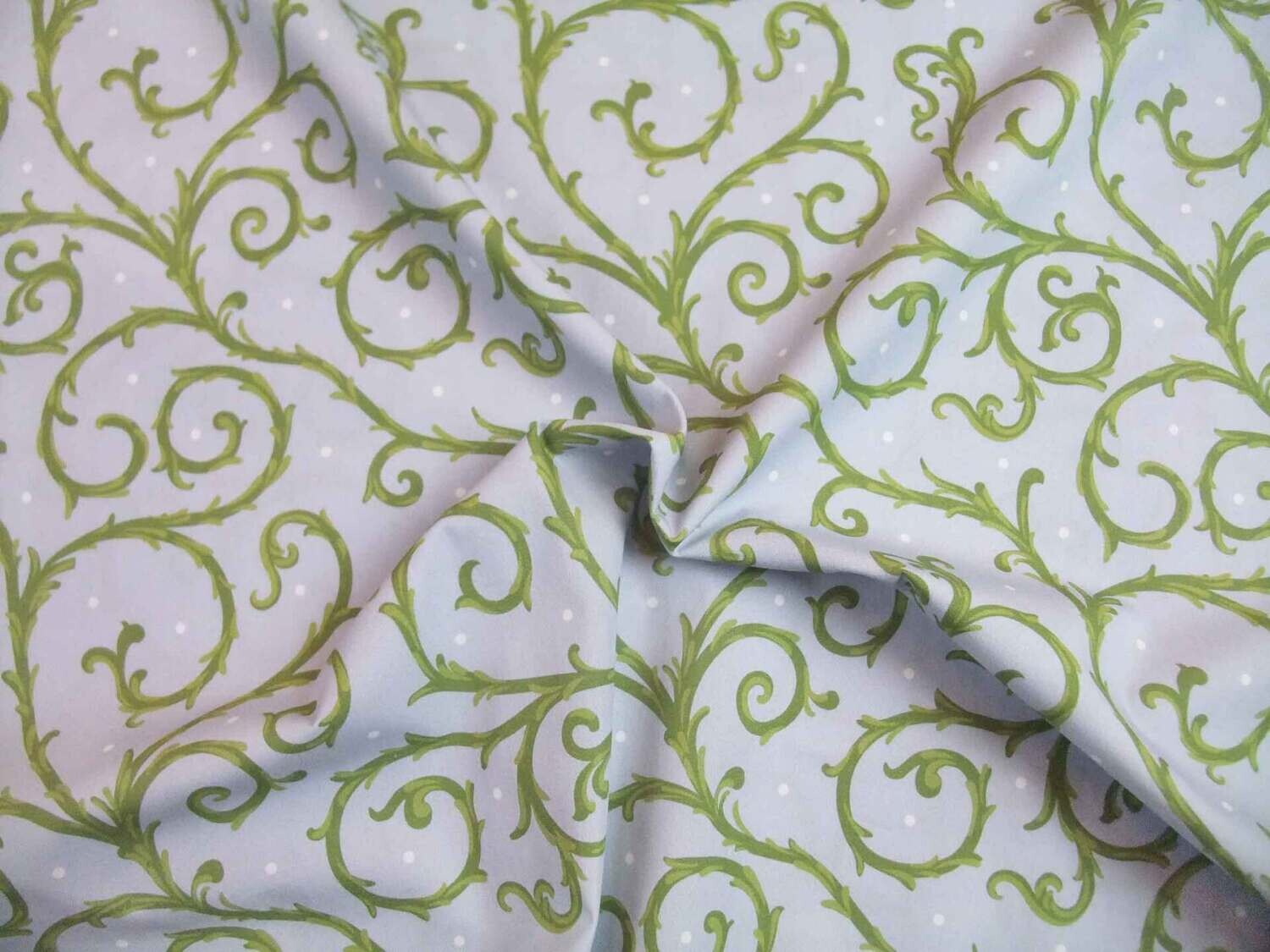 Popeline, Meterware, Baumwollstoff, GOTS, bio, Motiv Dornenhecke, hellblau-grün, weiße Pünktchen, Webware, Futterstoff, Blusenstoff, Hemdenstoff, Trachten, Dirndl, Patchwork Popeline, Meterware, Baumwollstoff, GOTS, bio, Motiv Dornenhecke, hellblau-grün, weiße Pünktchen, Webware, Futterstoff, Blusenstoff, Hemdenstoff, Trachten, Dirndl, Patchwork