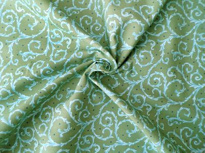 Popeline, Meterware, Baumwollstoff, GOTS, bio, Motiv Dornenhecke, grün-wasserblau, dunkelblaue Pünktchen, Webware, Futterstoff, Blusenstoff, Hemdenstoff, Trachten, Dirndl, Patchwork Popeline, Meterware, Baumwollstoff, GOTS, bio, Motiv Dornenhecke, grün-wasserblau, dunkelblaue Pünktchen, Webware, Futterstoff, Blusenstoff, Hemdenstoff, Trachten, Dirndl, Patchwork