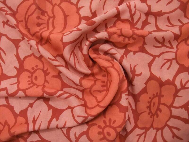 Schal, Batist-Viskose, 40x200cm, rot-hellrot Schal, Batist-Viskose, 40x200cm, rot-hellrot