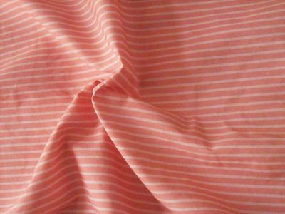Popeline, Meterware, Baumwollstoff, Bioqualität, Streifen, lachsfarbig-rosa, GOTS, Futterstoff, Webware, Hemden, Blusenstoff, Trachten, Patchwork Dirndl Popeline, Meterware, Baumwollstoff, Bioqualität, Streifen, lachsfarbig-rosa, GOTS, Futterstoff, Webware, Hemden, Blusenstoff, Trachten, Patchwork Dirndl