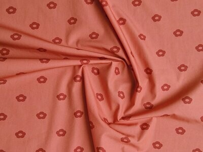 Popeline, Meterware, Baumwollstoff, Motiv Röschen, lachsfarbig-dunkelrot, bio, GOTS, Futterstoff, Blümchen, Baby, Trachten, Dirndl, Patchworkstoff, Blusenstoff, Hemdenstoff Popeline, Meterware, Baumwollstoff, Motiv Röschen, lachsfarbig-dunkelrot, bio, GOTS, Futterstoff, Blümchen, Baby, Trachten, Dirndl, Patchworkstoff, Blusenstoff, Hemdenstoff